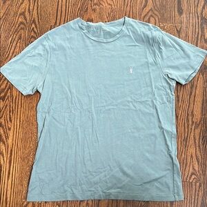 All Saints Green Short Sleeve Tees Classic Collection